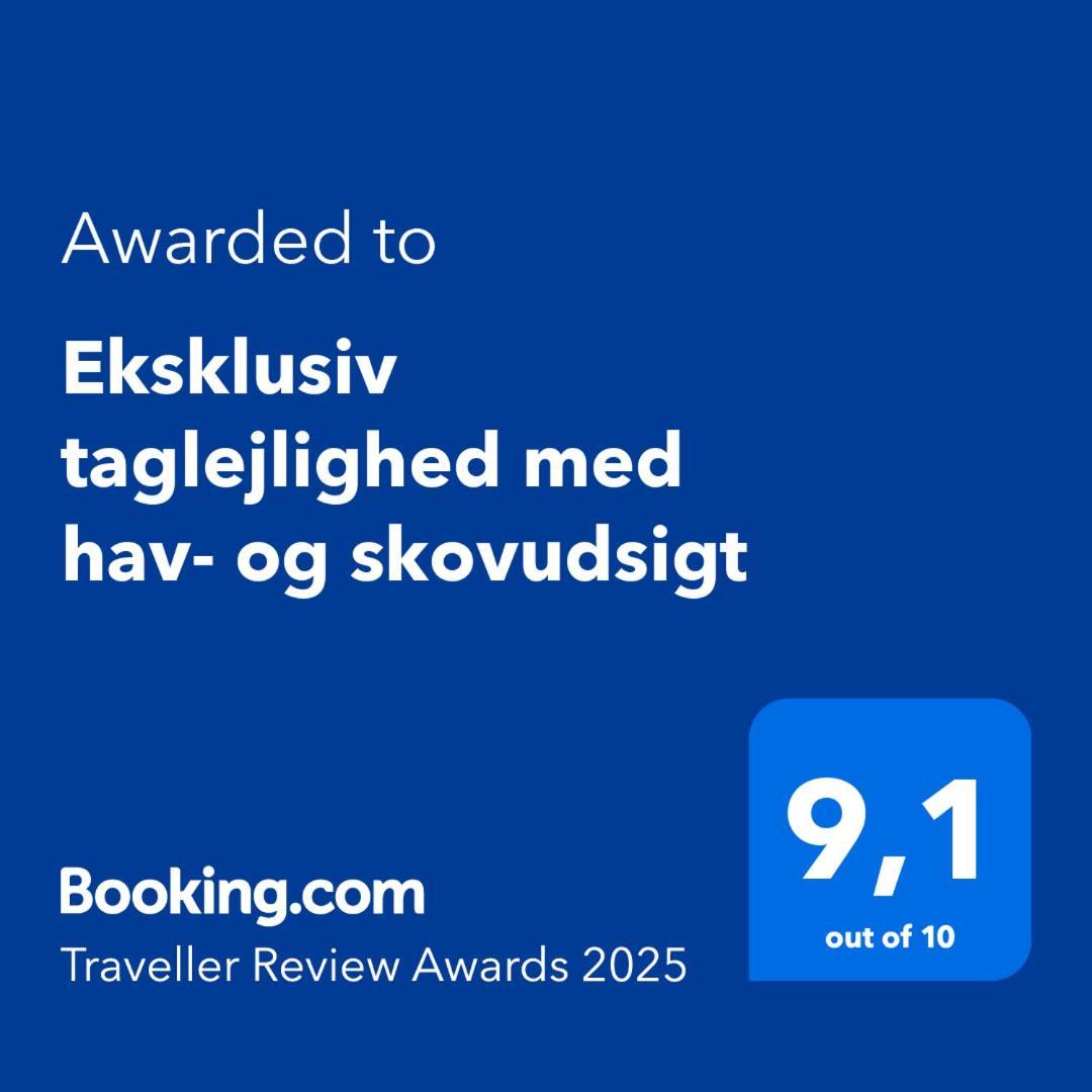 Eksklusiv Taglejlighed Med Hav- Og Skovudsigt Risskov 외부 사진
